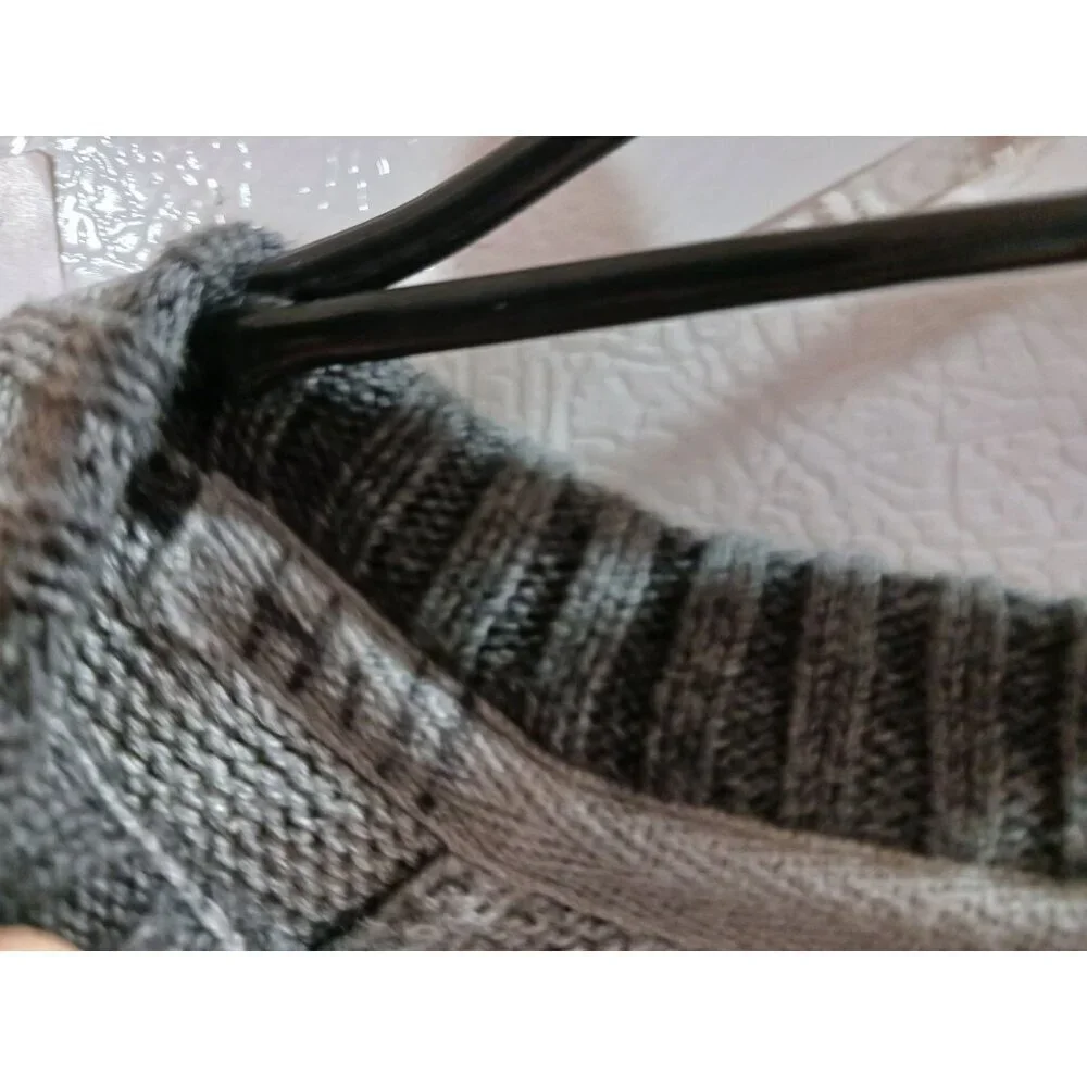 New Basic Editions Mens Size XL Slouchy Comfy Sweater Gray